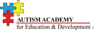 Autism Academy Logo Black Lettering Registerd Trademark small